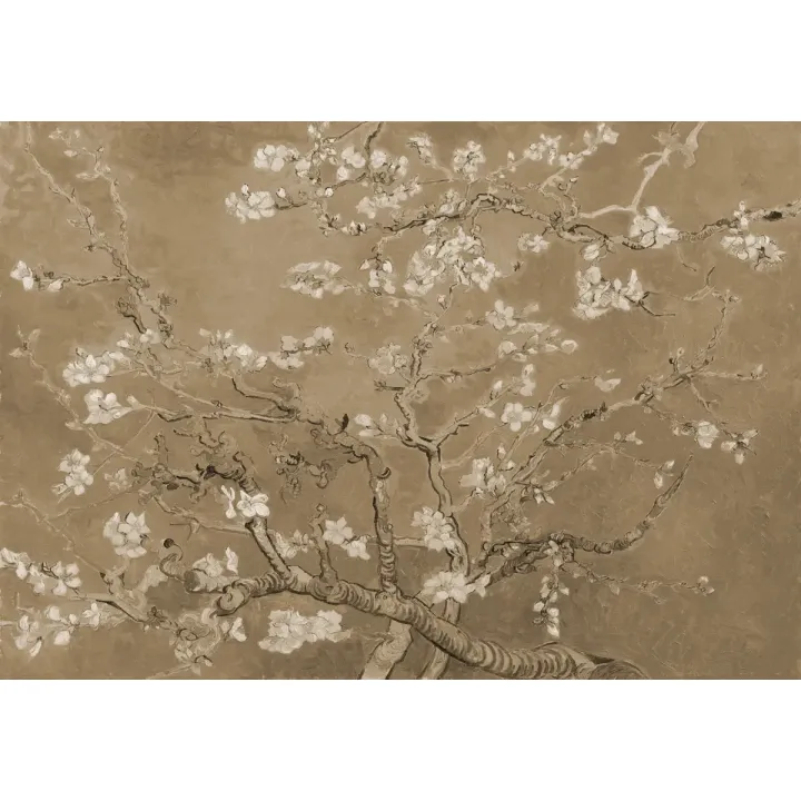 Fototapeta Kwiaty Van Gogha – Styl Vintage i Natura w Sepii – produkt