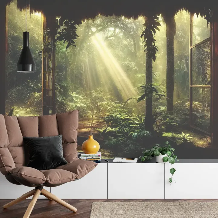 Fototapeta Tajemniczy Las – Portal w Leśnej Scenografii