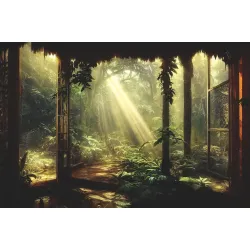 Fototapeta Tajemniczy Las – Portal w Leśnej Scenografii