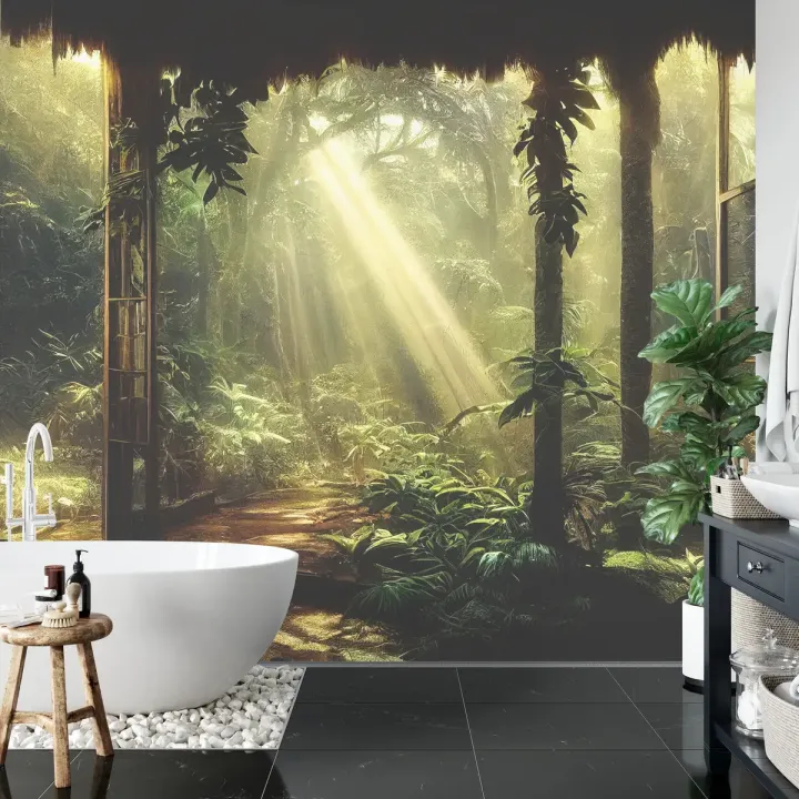 Fototapeta Tajemniczy Las – Portal w Leśnej Scenografii
