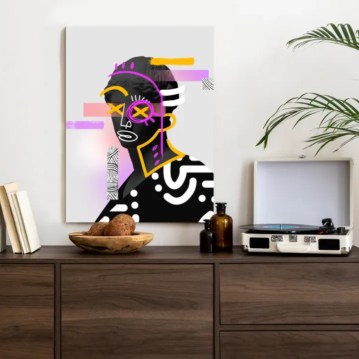 Plakat Antyczna Rzeźba – Surrealistyczny Kolaż Współczesny