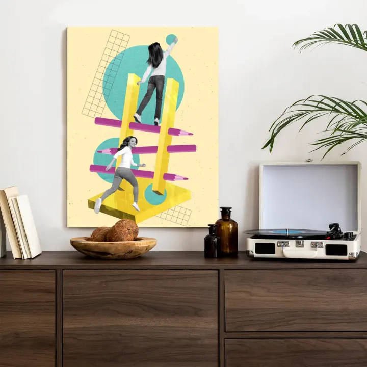 Plakat Kolaż Pop-Art – Sztuka Współczesna Pełna Ekspresji