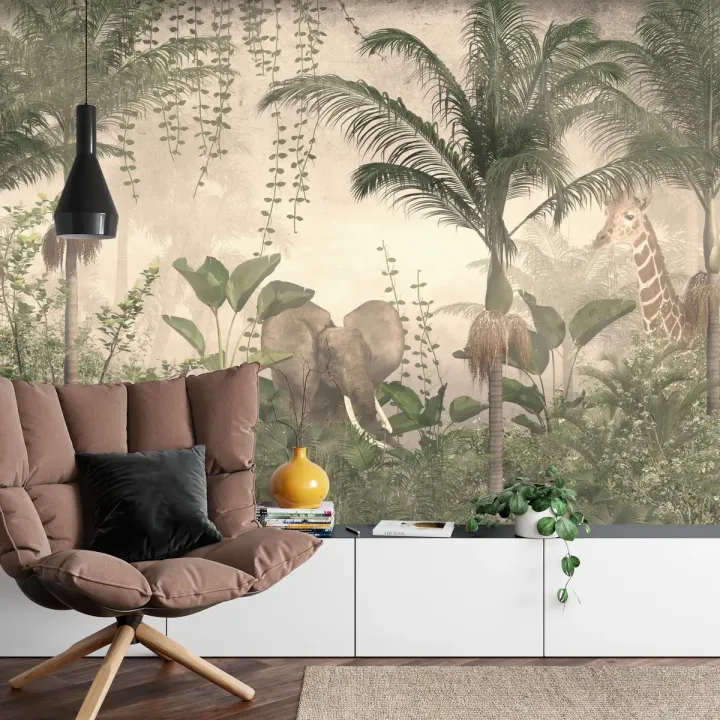 Fototapeta Tropical Trees And Leaves – Dzika Natura i Tropikalna Roślinność