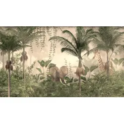 Fototapeta Tropical Trees And Leaves – Dzika Natura i Tropikalna Roślinność