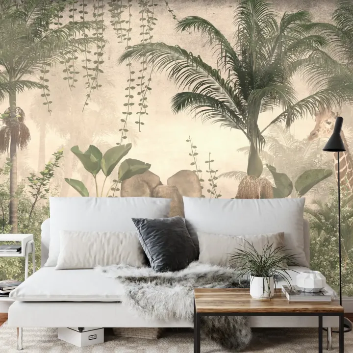 Fototapeta Tropical Trees And Leaves – Dzika Natura i Tropikalna Roślinność