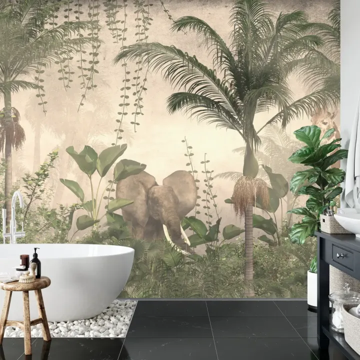 Fototapeta Tropical Trees And Leaves – Dzika Natura i Tropikalna Roślinność