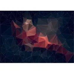 Fototapeta Abstract Retro Colortriangle – Abstrakcja Geometryczna w Stylu Retro