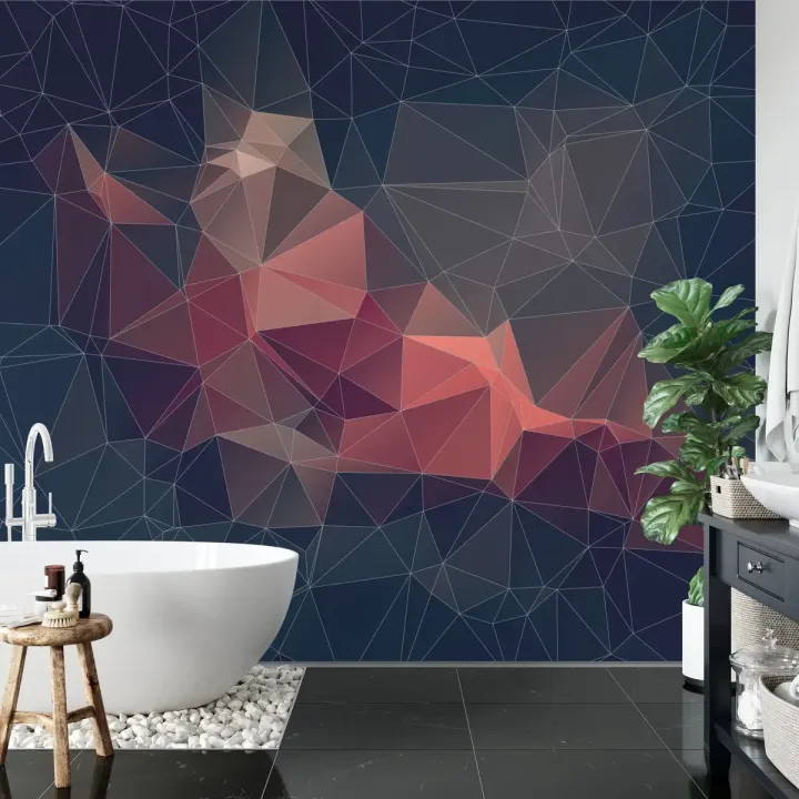 Fototapeta Abstract Retro Colortriangle – Abstrakcja Geometryczna w Stylu Retro