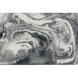 Fototapeta Abstract Halftone – Monochromatyczna Abstrakcja Geometryczna
