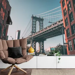 Fototapeta Manhattan Bridge – Nowy Jork i Miejski Skyline