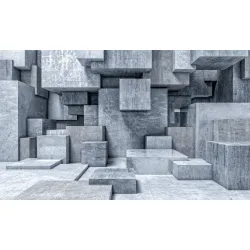 Fototapeta Geometric 3D – Abstrakcja i Głębia Perspektywy