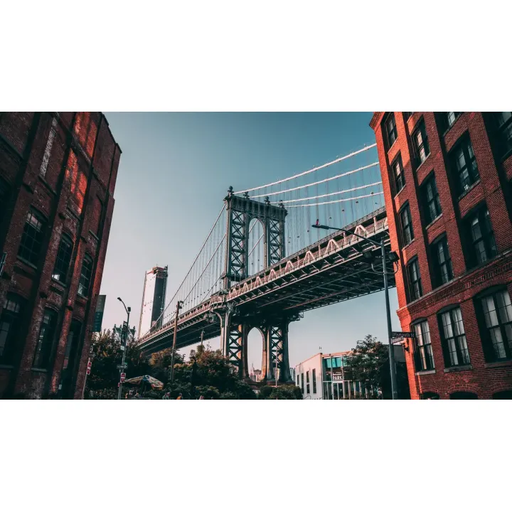 Fototapeta Manhattan Bridge – Nowy Jork i Miejski Skyline – produkt