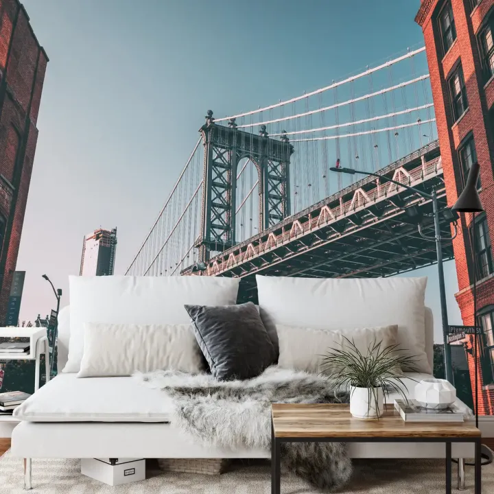 Fototapeta Manhattan Bridge – Nowy Jork i Miejski Skyline