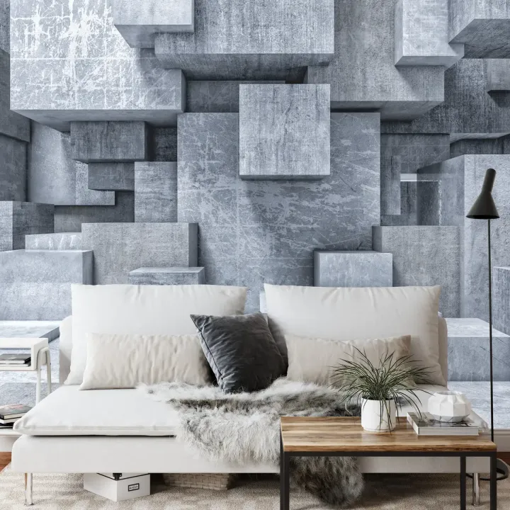 Fototapeta Geometric 3D – Abstrakcja i Głębia Perspektywy