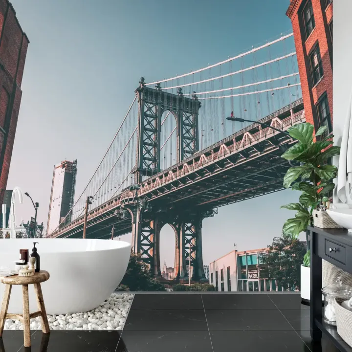 Fototapeta Manhattan Bridge – Nowy Jork i Miejski Skyline