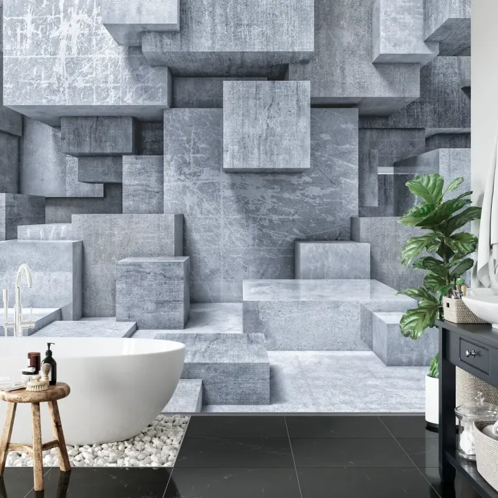 Fototapeta Geometric 3D – Abstrakcja i Głębia Perspektywy