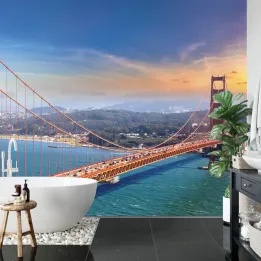 Fototapeta Golden Gate Bridge – Zachód Słońca nad San Francisco