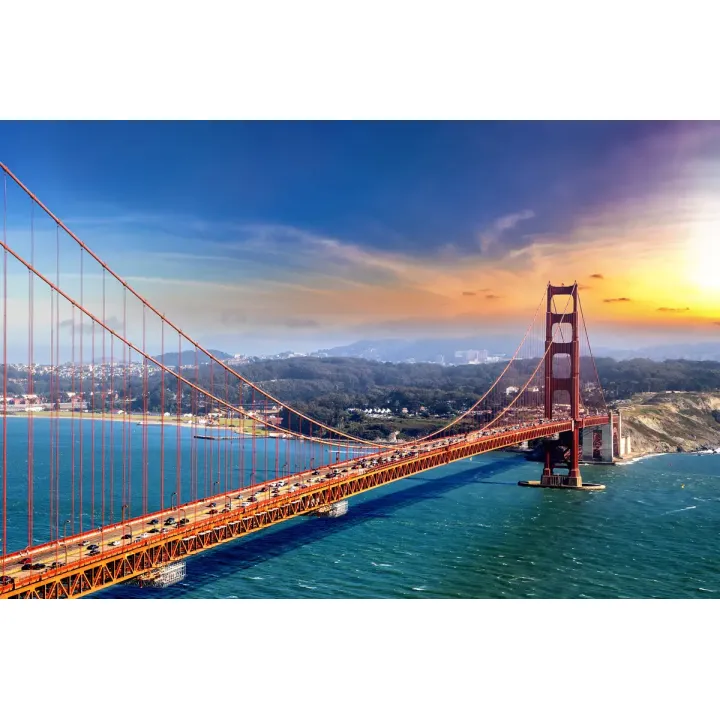 Fototapeta Golden Gate Bridge – Zachód Słońca nad San Francisco – produkt