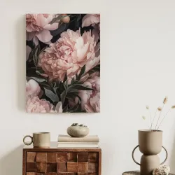 Plakat Bukiet Pastelowych Piwonii – Kwiatowa Kompozycja w Różu