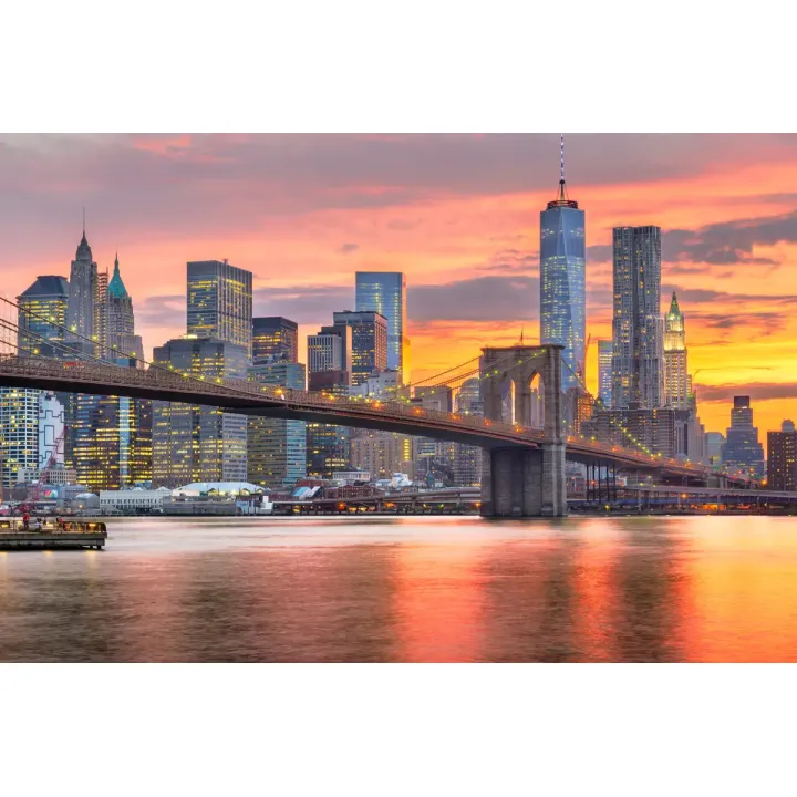 Fototapeta Manhattan – Skyline i Most Brookliński w Nowym Jorku – produkt