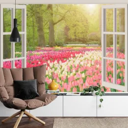 Fototapeta Tulipany – Holenderskie Ogrody Wiosną
