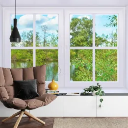 Fototapeta Window To Nature – Panorama Jeziora i Przyrody