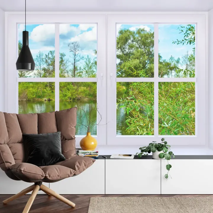 Fototapeta Window To Nature – Panorama Jeziora i Przyrody