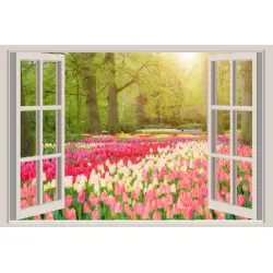 Fototapeta Tulipany – Holenderskie Ogrody Wiosną