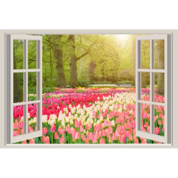 Fototapeta Tulipany – Holenderskie Ogrody Wiosną – produkt