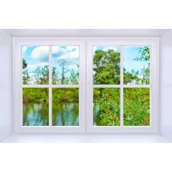 Fototapeta Window To Nature – Panorama Jeziora i Przyrody
