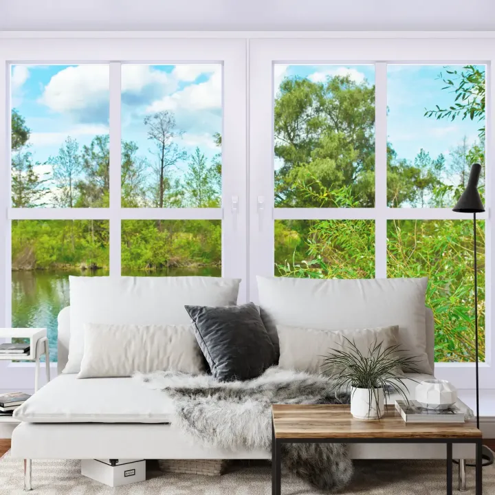 Fototapeta Window To Nature – Panorama Jeziora i Przyrody
