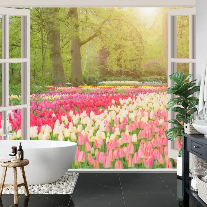 Fototapeta Tulipany – Holenderskie Ogrody Wiosną