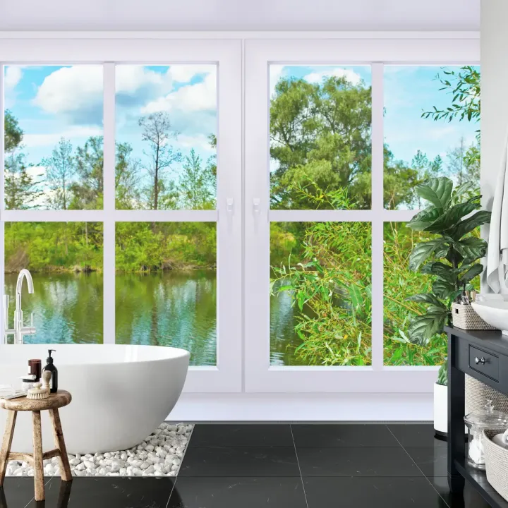 Fototapeta Window To Nature – Panorama Jeziora i Przyrody