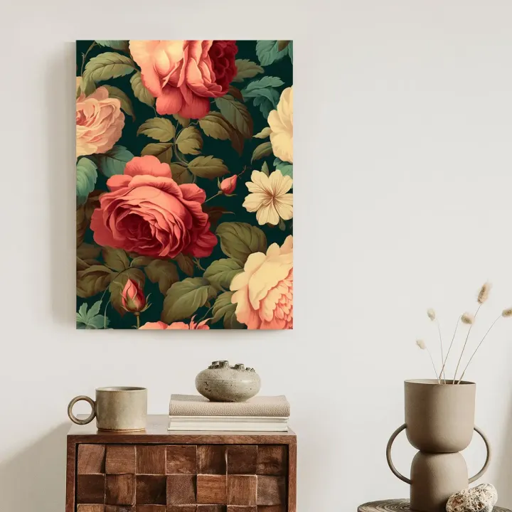 Plakat Romantyczne Róże – Kwiaty i Natura do Wnętrz