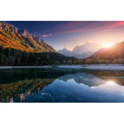 Fototapeta Jezioro Jasna – Alpejski Krajobraz Słowenii