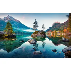 Fototapeta Jezioro Hintersee – Alpy Bawarskie o Poranku