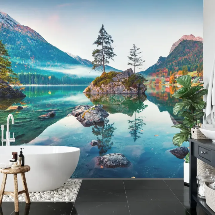 Fototapeta Jezioro Hintersee – Alpy Bawarskie o Poranku