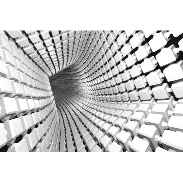 Fototapeta Abstrakcja Geometryczna – Iluzja Optyczna i Głębia 3D – produkt