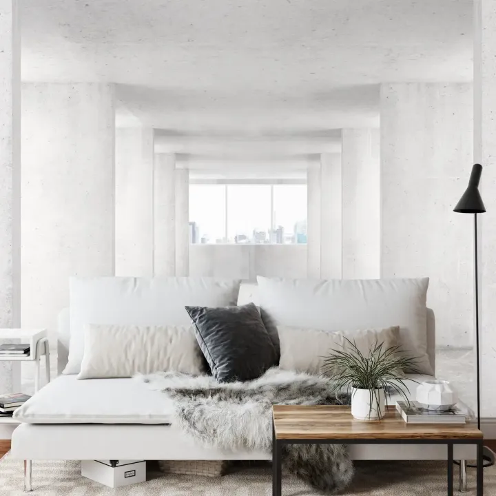 Fototapeta Loft Style – Industrialna Architektura Miejska z Pustym Wnętrzem