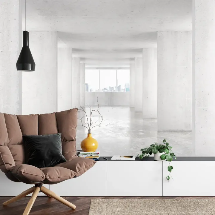 Fototapeta Loft Style – Industrialna Architektura Miejska z Pustym Wnętrzem