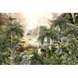 Fototapeta Tropikalny Las – Palmy i Liście w Naturze – produkt