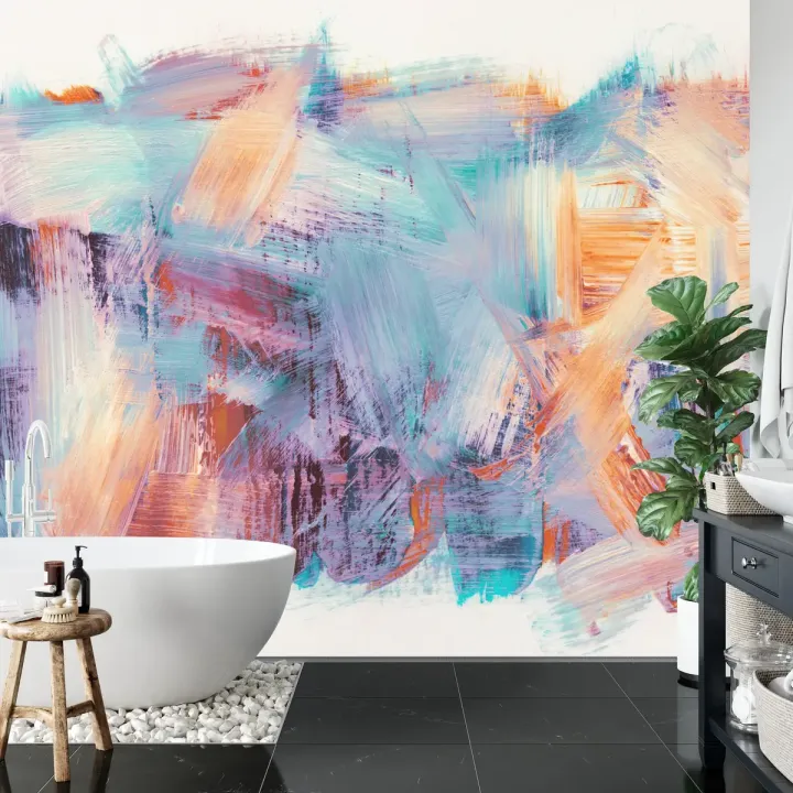 Fototapeta Abstract Backgrounds – Ekspresjonizm Abstrakcyjny i Pociągnięcia Pędzlem