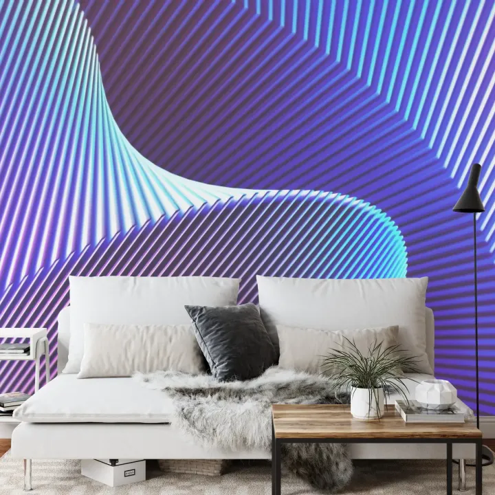 Fototapeta Abstract Background – Abstrakcja Geometryczna w Niebiesko-Fioletowej Głębi