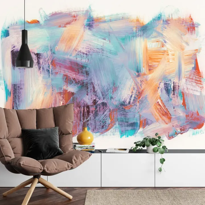 Fototapeta Abstract Backgrounds – Ekspresjonizm Abstrakcyjny i Pociągnięcia Pędzlem