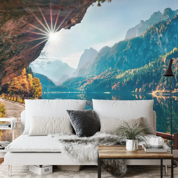Fototapeta Alpy Austriackie – Jezioro Gosausee o Poranku