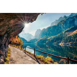 Fototapeta Alpy Austriackie – Jezioro Gosausee o Poranku