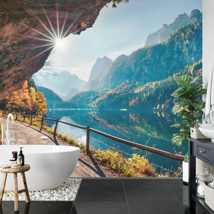 Fototapeta Alpy Austriackie – Jezioro Gosausee o Poranku