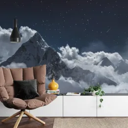 Fototapeta Góry – Nocny Krajobraz Himalajów z Mount Everest