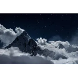 Fototapeta Góry – Nocny Krajobraz Himalajów z Mount Everest