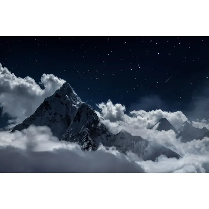 Fototapeta Góry – Nocny Krajobraz Himalajów z Mount Everest – produkt